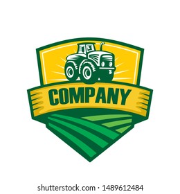Farms Logo, Tractor Logo, Corn and wheat logo