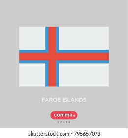 Faroe Island flag vector