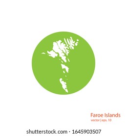 Faroe Island Maps Logo Design Vector Template