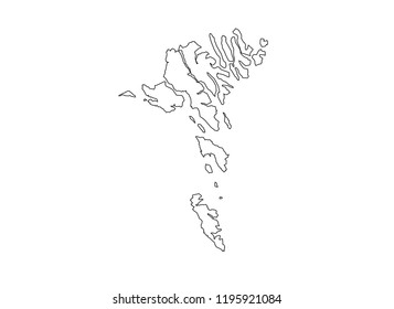 Faroe islands country shape national borders state 