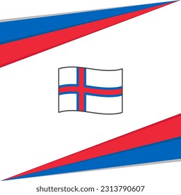 Faroe Islands Flag Abstract Background Design Template. Faroe Islands Independence Day Banner Social Media Post. Faroe Islands Design