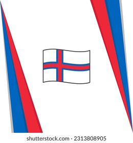 Faroe Islands Flag Abstract Background Design Template. Faroe Islands Independence Day Banner Social Media Post. Faroe Islands Flag