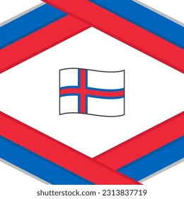 Faroe Islands Flag Abstract Background Design Template. Faroe Islands Independence Day Banner Social Media Post. Faroe Islands Template