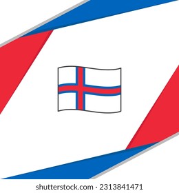 Faroe Islands Flag Abstract Background Design Template. Faroe Islands Independence Day Banner Social Media Post. Faroe Islands