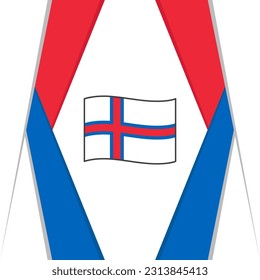 Faroe Islands Flag Abstract Background Design Template. Faroe Islands Independence Day Banner Social Media Post. Faroe Islands Background
