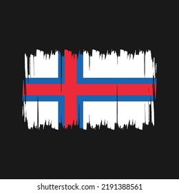 Faroe Islands Flag Vector. National Flag