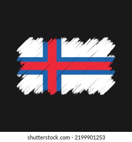 Faroe Islands Flag Vector. National Flag