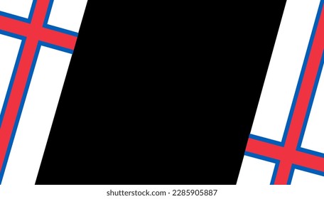 Faroe Islands flag wave isolated on png or transparent background