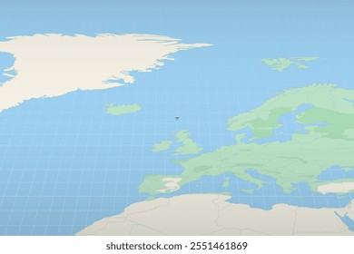 Islas Feroe destacadas en un mapa detallado, ubicación geográfica de las Islas Feroe. Mapa de Vector.