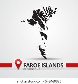 Faroe islands map