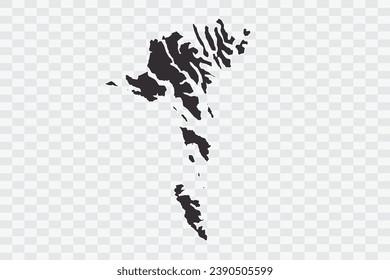 Faroe Islands Map iron Color on White Background quality files Png