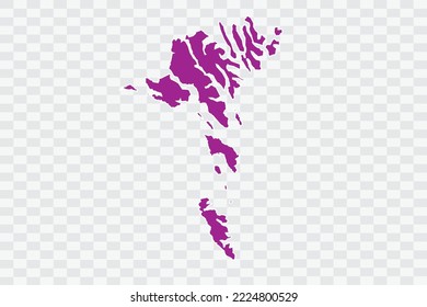 Faroe Islands Map pink Color on White Background quality files Color (a50099) png