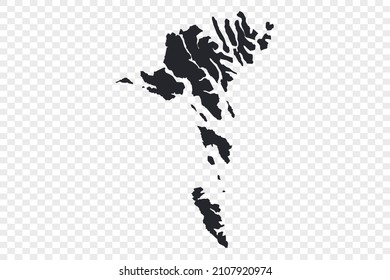 Faroe Islands map vector, Not isolated on transparent background