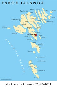 Faroe Islands Map High Res Stock Images Shutterstock
