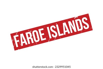 Faroe Islands Rubber Stamp Seal Vector