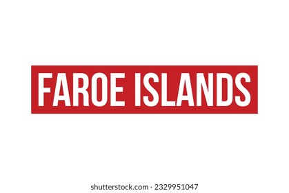 Faroe Islands Rubber Stamp Seal Vector
