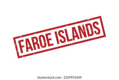 Faroe Islands Rubber Stamp Seal Vector
