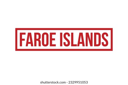 Faroe Islands Rubber Stamp Seal Vector