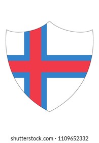 Faroe Islands Shield Flag