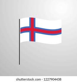 Faroe Islands waving Flag