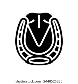 farrier blacksmith glyph icon vector. farrier blacksmith sign. isolated symbol illustration