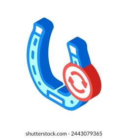 farrier blacksmith metal isometric icon vector. farrier blacksmith metal sign. isolated symbol illustration