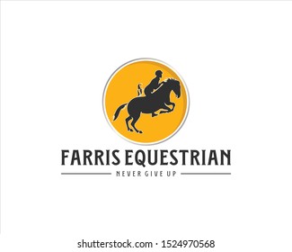 FARRIS EQUESTRIAN LOGO VECTOR ILLUSTRATION