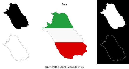 Conjunto de mapas de la provincia de Fars