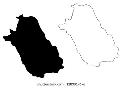 Fars Province (Provinces of Iran, Islamic Republic of Iran, Persia) map vector illustration, scribble sketch Pars Province map