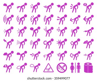 Fart Kids Icon Set