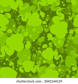 Fart pattern seamless. green smoke gas background. Farting texture