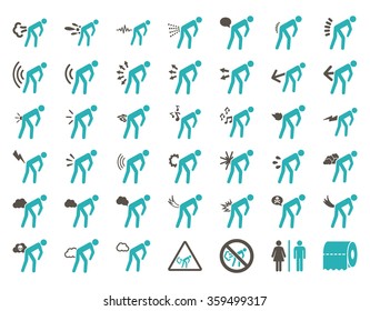 Fart People Icon Set