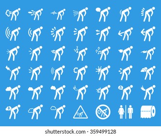 Fart Persons Icon Set