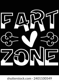 Fart zone - EPS file for cutting machine. You can edit and print this vector art with EPS editor.