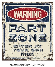 Fart Zone warning