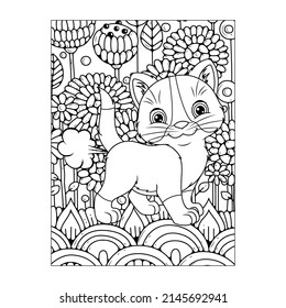 Farting animal coloring page | Funny animal coloring page