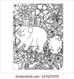 Farting Animals Coloring Page funny coloring book of animals (Funny Animal Coloring Book Page)