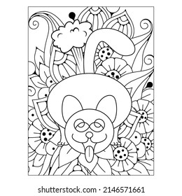 Farting Animals Coloring Page Hilariously funny coloring book of animals (Funny Animal Coloring Book Page)