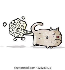 farting cat cartoon