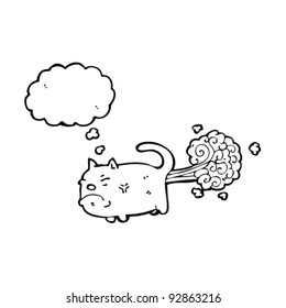 farting cat cartoon