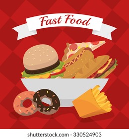 Fas food restaurant  design, vector illustration eps10