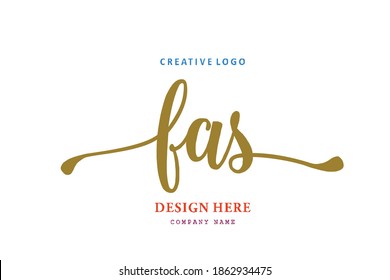 FAS lettering logo is simple, easy to understand and authoritative