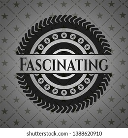 Fascinating black emblem. Vector Illustration. Detailed.
