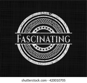 Fascinating chalk emblem written on a blackboard
