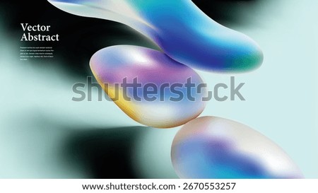 A Fascinating Exploration of Abstract Fluid Shapes Design Utilizing Vibrant and Bold Colors
