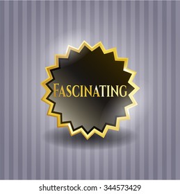 Fascinating gold emblem or badge