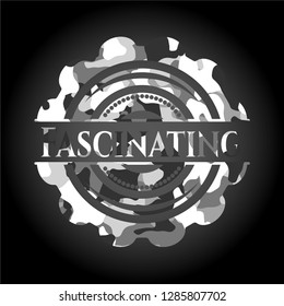 Fascinating grey camo emblem