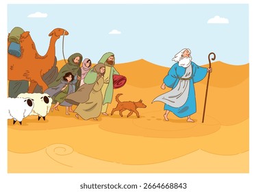 A Fascinating Journey Through the Expansive Desert A Group of Adventurous Travelers