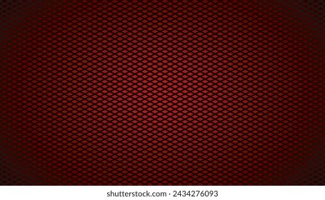 Fascinating pattern with rhombuses. Vector red and black background, perfect for modern designs