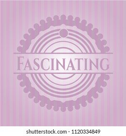 Fascinating vintage pink emblem